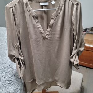 Elegant Beige Women's Top